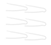 SG Store 6pcs Tubes s'aide Auditive pour Embout Souple en Silicone en Forme de R Tube de Machine Auditive Embout Transparent BTE Tuyau de Connexion Transparent Accessoires d'aide Auditive