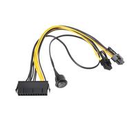 SG Store ATX 24 broches vers PCIe 6+2 broches On Off Switch Câble pour connecter l'unité d'alimentation (PSU) et carte graphique PCIe 30 cm + 50 cm