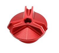 SG Store Bouchon de Vidange d'huile Moteur Couvercle de Bouchon de Cuvette d'écrou de Carter Compatible avec Kawasaki Z900/ Z400/ Z650/ Z900/ Z1000 M20x2.5 CNC Pièces de Moto, Rouge