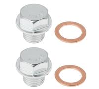 SG Store Bouchon de Vidange d'huile Moteur de Voiture M14x1,5 2 Pièces 2151227000 2151323001 Compatible avec Genesis Et Compatible avec Hyundai