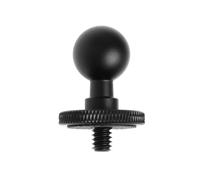 SG Store Convertisseur de tête sphérique de 17 mm - Tête de vis 1/4 - Filetage pour moniteur de voiture, GPS, téléphone portable, support de caméra - Support de caméra panoramique à 360°