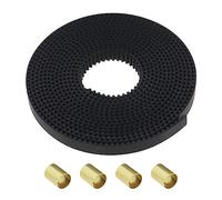 SG Store Courroie dentée ouverte 2GT - 2 m - Compatible avec Ender 3 / Ender 3 V2 / Ender 3 Pro/Ender 5 Series - Pas de 2 mm de large - Avec 4 douilles en laiton