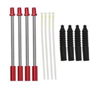 SG Store Ensemble de 12 pièces de coude de frein en V flexible avec tuyau de lubrification et manchon en caoutchouc pour VTT, vélos de route
