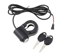 SG Store Interrupteur d'allumage 2 Broches pour Vélo électrique 24 V-72 V avec 2 Clés Et Connecteur SM pour Poignée d'accélérateur à Poignée Tournante
