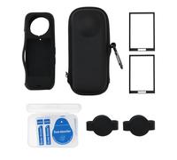 SG Store Kit d'accessoires de protection pour appareil photo - Coque de protection rigide en silicone - Bouchon d'objectif - Protecteur d'écran compatible avec Insta 360 X4