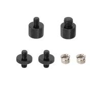 SG Store Kit d'adaptateur fileté pour trépied pour appareil photo - 6,35 mm - Adaptateur de filetage de montage pour appareil photo et moniteur - Noir