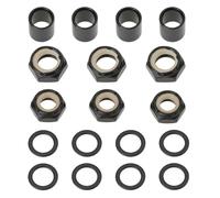 SG Store Kit de 18 Bagues D'axe de Skateboard M8 Impériales Compatible avec Bones Hardcore Noires