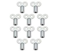 SG Store Lot de 10 clés de valve de purge carrées en métal pour radiateurs de purge et ventilation d'air pour systèmes de chauffage domestique 5 mm