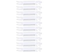 SG Store Lot de 10 Clips de Fixation Décoratifs pour Panneau de Fenêtre de Pare-Brise Avant Automobile Kit de Réparation en Plastique Clip 812388 Compatible avec Citroën C2 Blanc