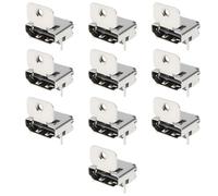 SG Store Lot de 10 connecteurs HDMI 19 broches à angle droit femelle DIP pour cartes de commande et cartes mères avec oreille de montage