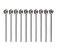SG Store Lot de 10 fraises en carbure massif de 6 x 6 mm compatibles avec machine de gravure à billes Dremels Proxxon