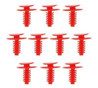 SG Store Lot de 10 panneaux intérieurs de porte de voiture avec boucles en plastique rouge 500382985 46526861 60808120 compatible avec Fiat 500 Albea Bravo