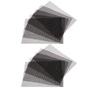 SG Store Lot de 10 tapis rectangulaires en maille pour pot de fleurs - 30 x 20 cm - Noir