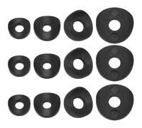 SG Store Lot de 100 pièces d'entretoises rondes M6 M8 Rondelles courbes en plastique noires Manchons d'espacement en plastique Joints de tube rond pour pieds de meubles