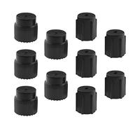 SG Store Lot de 10pcs Bouchons de Valve de Climatiseur Compatible avec R134a AC Système de Climatisation Service AC Système Bouchons de Port de Charge en ABS, Noir
