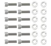 SG Store Lot de 12 vis d'inspection en acier inoxydable avec rondelle compatible avec Triumph T140/T140V/T140E/TR7