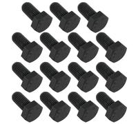 SG Store Lot de 15 vis à tête hexagonale fines M10 x 1,25 avec pas 10,9 mm en acier allié pour la fabrication de jouets, applications industrielles et construction, 20 mm, noir