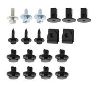 SG Store Lot de 19 clips de revêtement de roue de voiture 6822QP 90119-06665 compatible avec Citroën compatible avec Peugeot