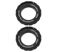 SG Store Lot de 2 anneaux de verrouillage centraux compatibles avec Shimano - Compatible avec essieu traversant de 15/20 mm - 44 x 26 x 8 mm - Alliage d'aluminium - Pour vélo de montagne