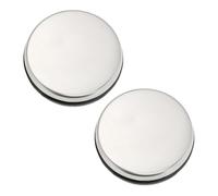 SG Store Lot de 2 bouchons de vidange de baignoire 35 mm en acier inoxydable avec bouton poussoir pour évier de cuisine et salle de bain