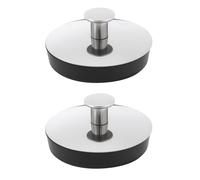 SG Store Lot de 2 Bouchons de Vidange en Caoutchouc de Taille Moyenne 4,2 X 2,2cm pour Baignoire Lavabo Cuisine