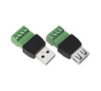 SG Store Lot de 2 connecteurs USB vers 4 broches sans soudure pour téléphone portable, ordinateur, câble de données