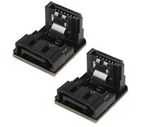SG Store Lot de 2 convertisseurs inversés SATA 7 broches à angle droit SATA 7 broches Adaptateur mâle vers femelle coudé à 90 degrés Accessoires électriques 6 Gbit/s