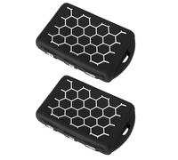 SG Store Lot de 2 coques de clé de voiture compatibles avec Volvo XC60 XC70 XC90 C30 S60 S60L S80 S90 V60 V70 V90 T5 T6 T8 - Noir et blanc