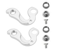 SG Store Lot de 2 crochets de dérailleur mécanique en métal pour dérailleur arrière - Modèle GH-090 - Compatible avec les accessoires de vélo en feutre - Argenté