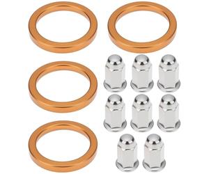 SG Store Lot de 2 Joints d'échappement avec écrous Borgnes Compatible avec Honda CB/CL160/175/200 XL/XR250/350/500/600 E