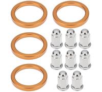SG Store Lot de 2 joints d'échappement avec écrous de capuchon compatibles avec Honda CB/CL160/175/200 XL/XR250/350/500/600 E