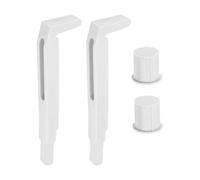 SG Store Lot de 2 loquets de nettoyage de fenêtre de toit avec écrou pour fixation lors du nettoyage des fenêtres de toit, compatibles avec Velux GGU GPU GHU Gris