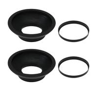SG Store Lot de 2 oculaires de rechange DK-19 en caoutchouc pour appareil photo Nikon D2 D3 Df D4 D700 D800E D810 F6 F5 Noir