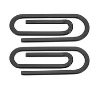 SG Store Lot de 2 pinces à billets en acier inoxydable style portefeuille 6,5 cm x 2,5 cm Design minimaliste Pince à billets pour homme, Noir , 6.5x2.5x0.2cm