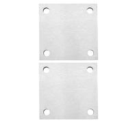 SG Store Lot de 2 Plaques d'ancrage en Acier Inoxydable 304 120 X 120 X 6 Mm 240 Plaques en Acier Inoxydable à Grain Moulu Tôles en Acier Inoxydable
