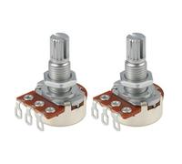 SG Store Lot de 2 potentiomètres rotatifs de réglage audio A25K 18 mm de long manche compatible avec la plupart des guitares électriques basses