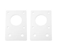 SG Store Lot de 2 supports plats en alliage d'aluminium pour imprimante 3D - 42 mm - Pour profil en aluminium 2020 2040 - Argenté