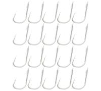 SG Store Lot de 20 petits hameçons sans ardillon avec ligne de 45 cm 0,70 x 1,42 cm Convient pour la pêche à l'herbe, Crucian Carpe, hameçon taille #2