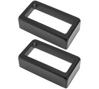 SG Store Lot de 2pcs Cache Micro Humbucker Ouvert 70x38x20mm Coque de Remplacement en Métal pour Guitare électrique Noir