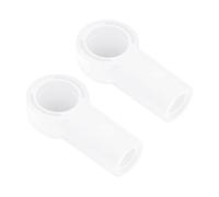 SG Store Lot de 2pcs Capuchons d'extrémité Joint de Tige de Poussée de Voiture 98656127902 Compatible avec Porsche Boxster 986 987 Support de Supérieur Adaptateurs de Rotule de Tige de Poussée, Blanc