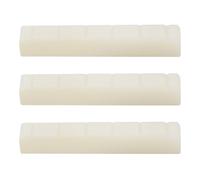 SG Store Lot de 3 sillets de guitare classique à 6 cordes en os écru 52 x 6 x 9 mm pour guitare acoustique (ivoire)