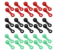 SG Store Lot de 30 capuchons de purge de frein hydrauliques pour étrier de frein de vélo compatibles avec Shimano Noir/rouge/vert fluo 10 pièces de chaque couleur