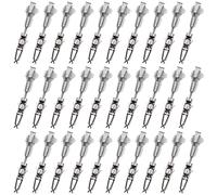 SG Store Lot de 30 Mini connecteurs ISO à sertir Femelles pour câble de 0,50 mm² à 1,00 mm², Section transversale de 17-20 AWG de diamètre de Fil argenté
