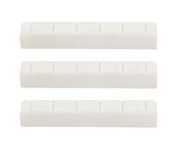SG Store Lot de 3pcs écrous de Guitare Classique à 6 Cordes Noix en Os 52x6x9mm Sillets de Chevalet de Guitare pour Guitare Acoustique Et Guitare Classique (Blanc)