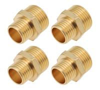 SG Store Lot de 4 adaptateurs BSP mâles en laiton de 3/8 à 1/4 pouce pour connexion de système de tuyau de gaz liquide