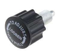SG Store Lot de 4 Boutons à Ressort de Traction M16 pour Vélo d'exercice pour Fitness en Salle Réglage de La Hauteur du Vélo D'intérieur 6,5 X 3,6 X 0,8 Cm Noir
