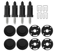 SG Store Lot de 4 Clips de Fixation pour Capot de Moteur de Voiture Boulons de Fixation pour Couvercle de Vis Pare-Chocs Fixations à Ressort Compatible avec Citroën C4 C5 Compatible avec Peugeot 206