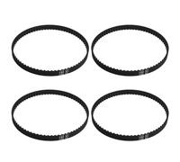SG Store Lot de 4 Courroies Dentées de Rechange en Caoutchouc 150XL037 - 75 dents - Noir - Accessoire pour Machines à Emballer Inprinters