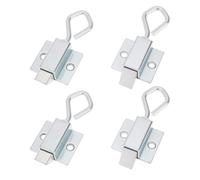 SG Store Lot de 4 loquets de porte à ressort avec boucle d'extension pour abri de jardin, porte de grange, clôture