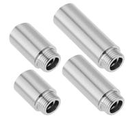SG Store Lot de 4 rallonges de pommeau de douche en acier inoxydable G1/2 mâle vers femelle pour salles de bains, camping-cars, piscines extérieures